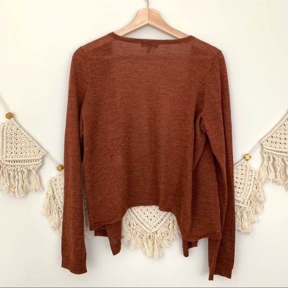 Eileen Fisher 100% Royal Alpaca Rust Cardigan - Picture 4 of 11